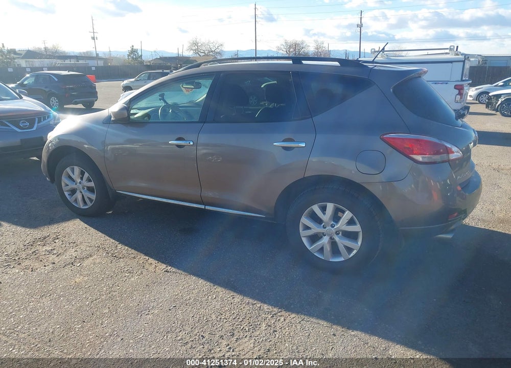 2012 NISSAN MURANO SL VIN: JN8AZ1MW6CW223258