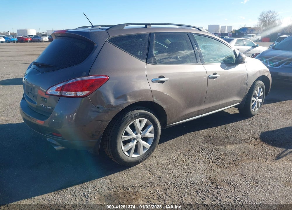 2012 NISSAN MURANO SL VIN: JN8AZ1MW6CW223258