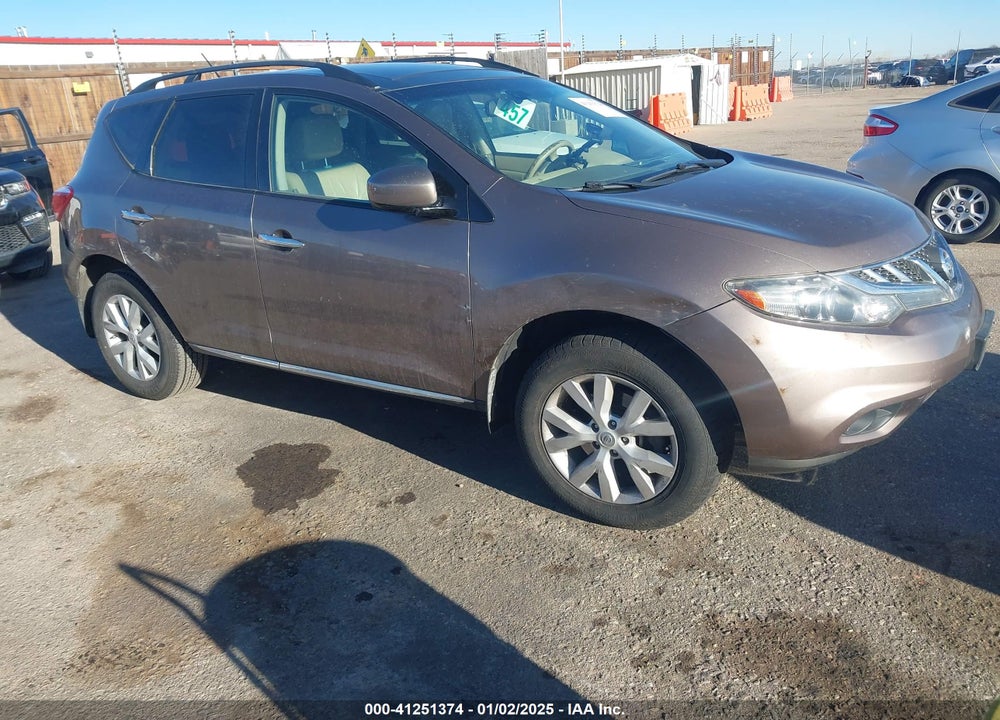 2012 NISSAN MURANO SL VIN: JN8AZ1MW6CW223258