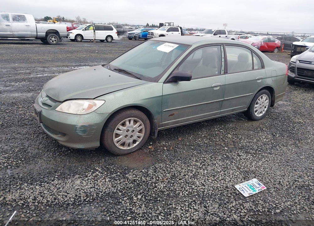 2004 HONDA CIVIC LX VIN: 2HGES15554H591178