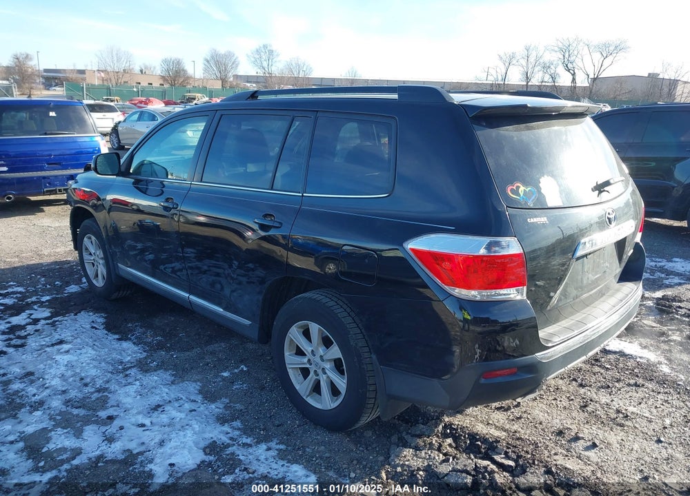 2013 TOYOTA HIGHLANDER SE V6 VIN: 5TDBK3EHXDS188984