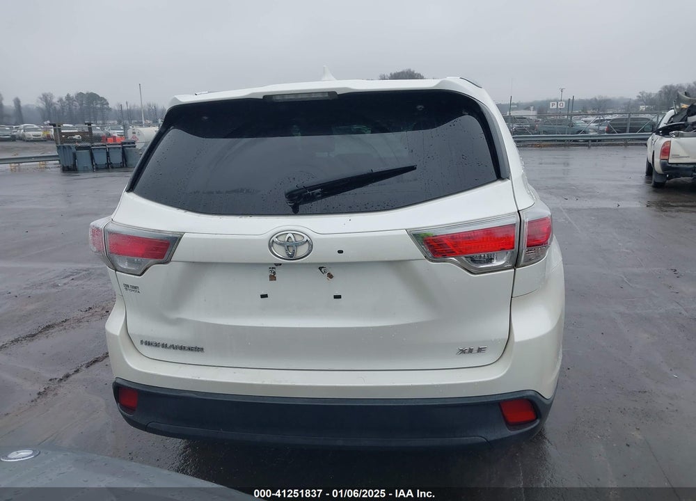 2016 TOYOTA HIGHLANDER XLE V6 VIN: 5TDKKRFHXGS156364