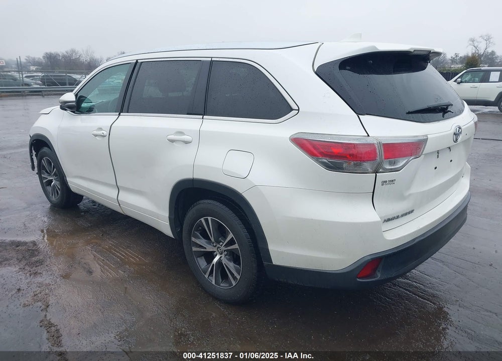 2016 TOYOTA HIGHLANDER XLE V6 VIN: 5TDKKRFHXGS156364