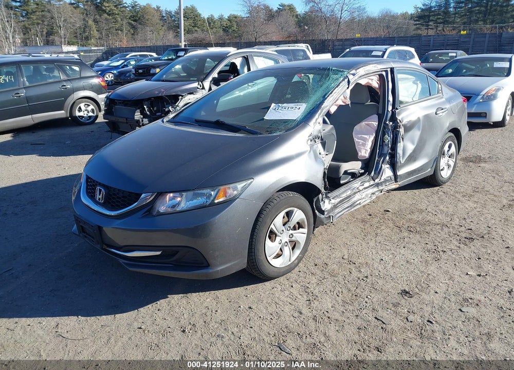 2013 HONDA CIVIC VIN: 2HGFB2F57DH594821