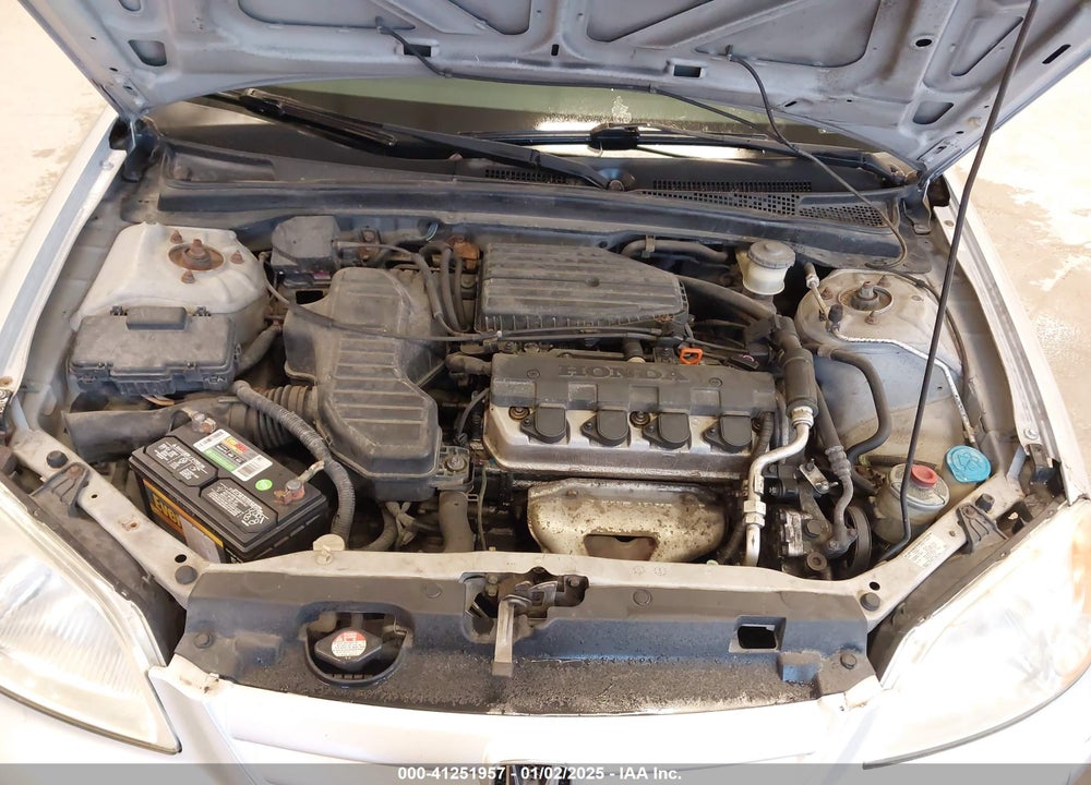 2001 HONDA CIVIC LX VIN: 1HGES165X1L071698
