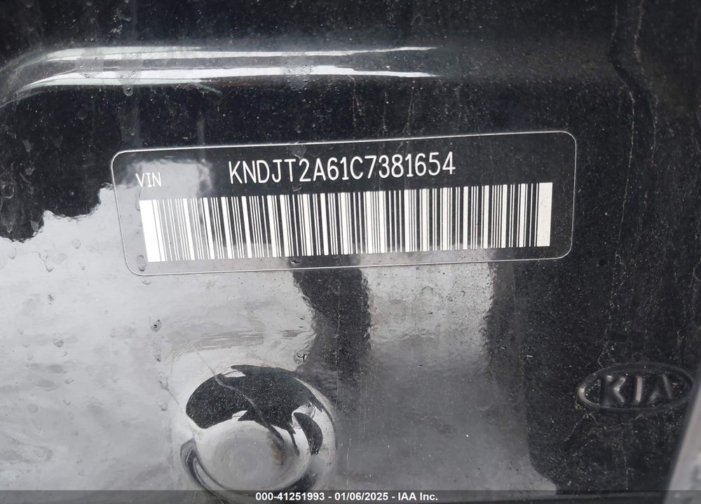 2012 KIA SOUL VIN: KNDJT2A61C7381654