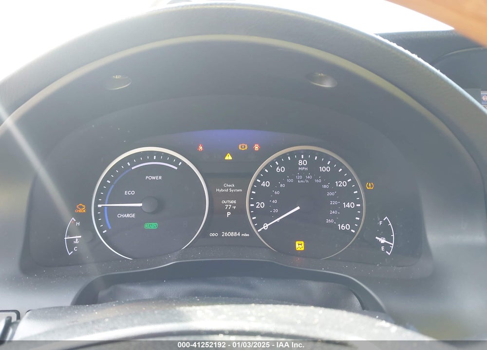 2013 LEXUS ES 300H VIN: JTHBW1GGXD2021110