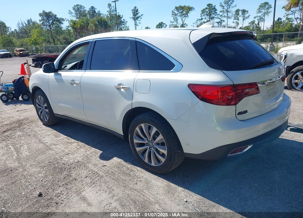 2015 ACURA MDX TECHNOLOGY PACKAGE VIN: 5FRYD4H47FB004951