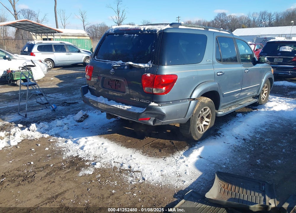 2006 TOYOTA SEQUOIA SR5 V8 VIN: 5TDBT44A86S273283