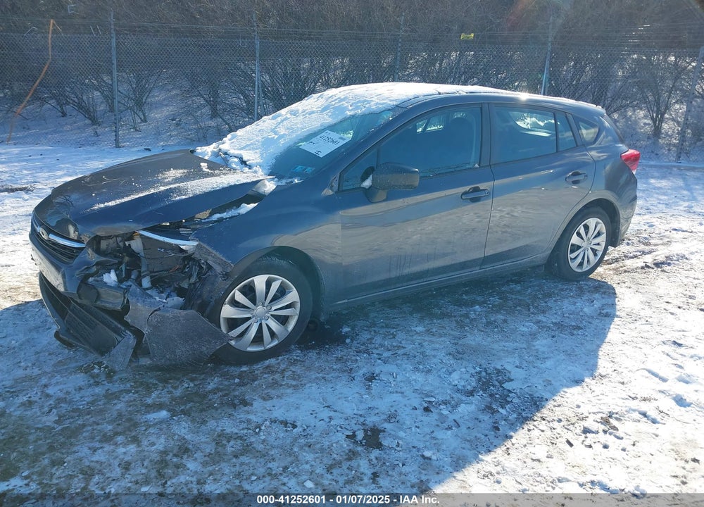 2022 SUBARU IMPREZA BASE 5-DOOR VIN: 4S3GTAB69N3700506