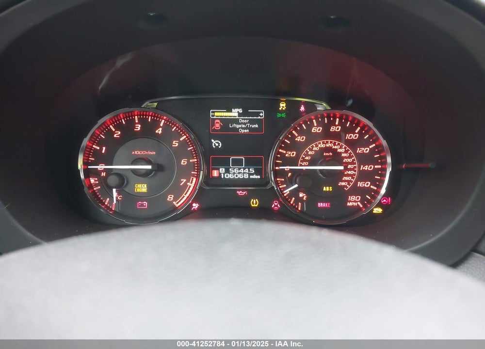 2016 SUBARU WRX VIN: JF1VA1F64G9808397
