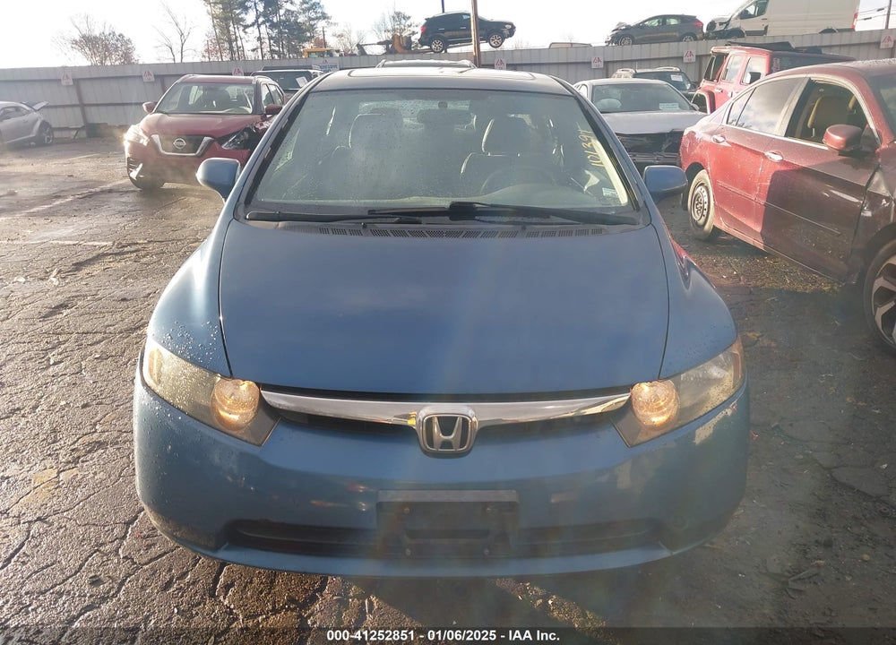 2008 HONDA CIVIC VIN: 1HGFA168X8L101391