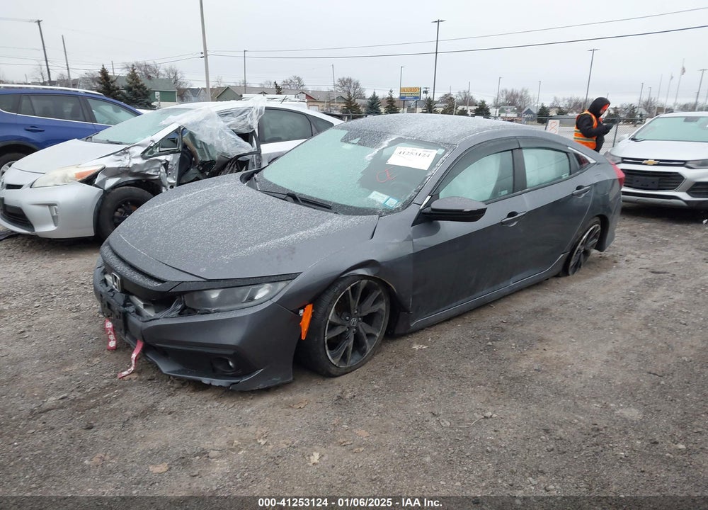 2019 HONDA CIVIC VIN: 2HGFC2F80KH588640