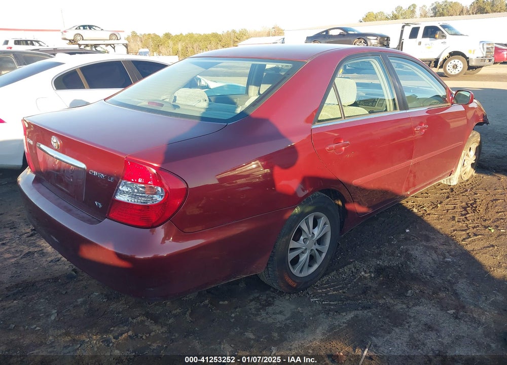 2004 TOYOTA CAMRY LE V6 VIN: 4T1BF32K94U063857