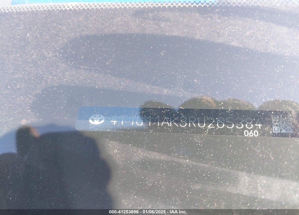 2024 TOYOTA CAMRY VIN: 4T1G11AK3RU265384