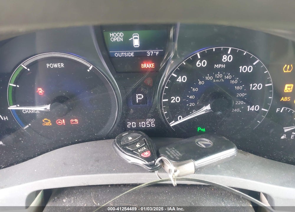 2010 LEXUS RX 450H VIN: JTJBC1BA3A2024324