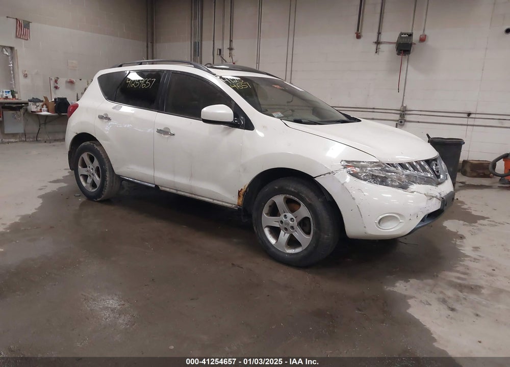 2009 NISSAN MURANO S VIN: JN8AZ18W59W104748