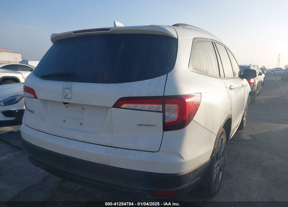 2022 HONDA PILOT 2WD SPORT VIN: 5FNYF5H31NB032820