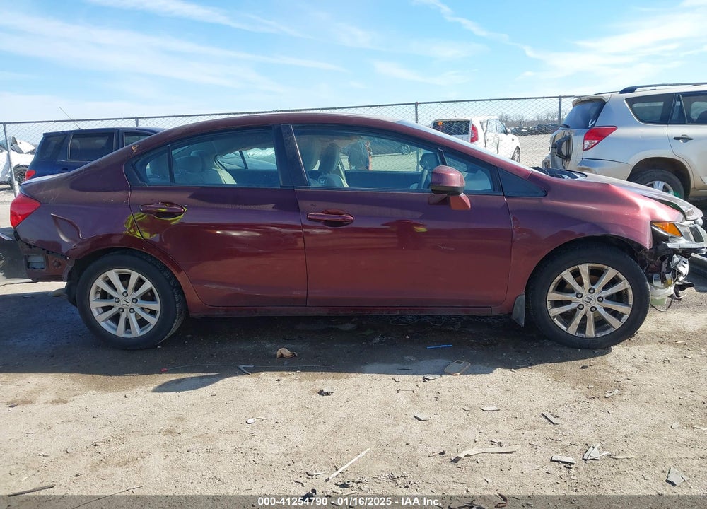 2012 HONDA CIVIC EX VIN: 2HGFB2F83CH591794