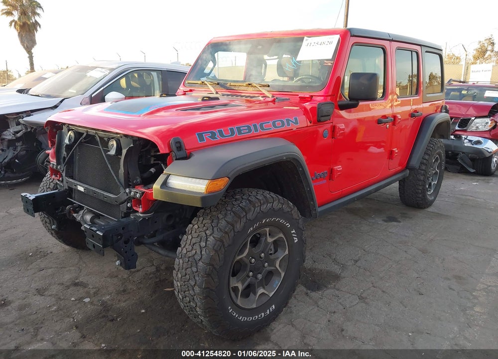 2022 JEEP WRANGLER 4XE UNLIMITED RUBICON 4X4 VIN: 1C4JJXR63NW206709