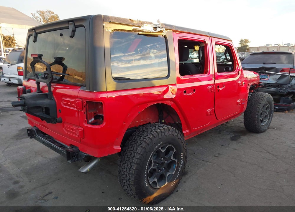 2022 JEEP WRANGLER 4XE UNLIMITED RUBICON 4X4 VIN: 1C4JJXR63NW206709