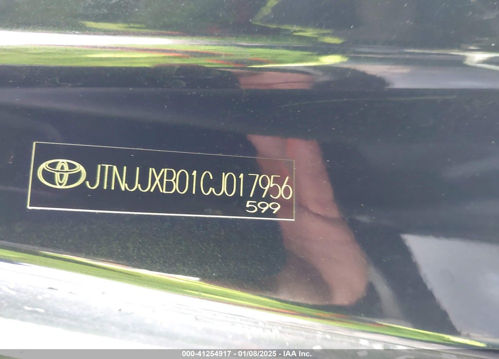 2012 SCION IQ VIN: JTNJJXB01CJ017956