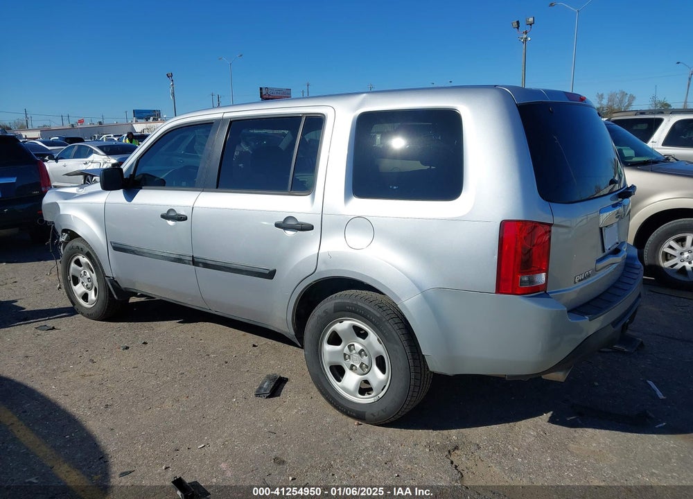 2013 HONDA PILOT VIN: 5FNYF3H27DB036560