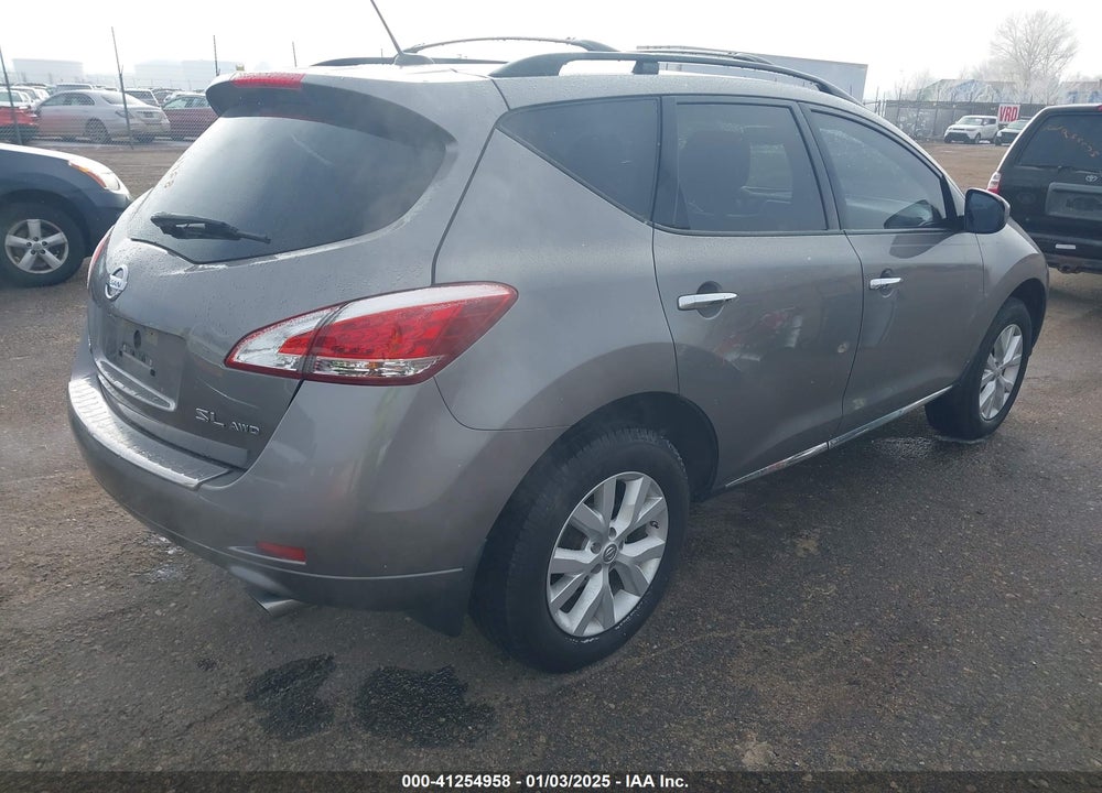 2011 NISSAN MURANO SL VIN: JN8AZ1MW1BW170368