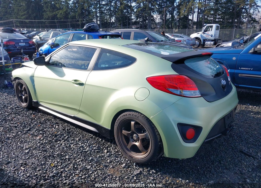 2014 HYUNDAI VELOSTER TURBO W/BLACK VIN: KMHTC6AE6EU192408