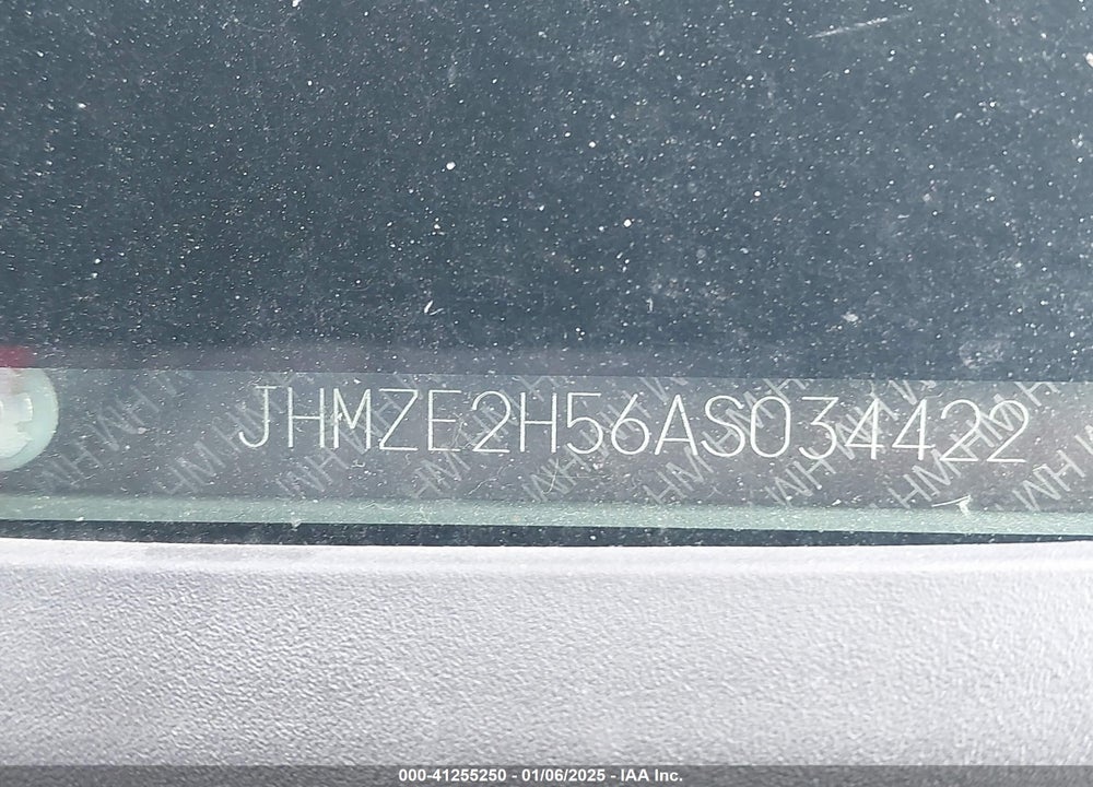 2010 HONDA INSIGHT LX VIN: JHMZE2H56AS034422