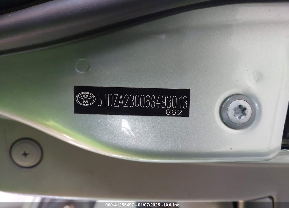 2006 TOYOTA SIENNA LE VIN: 5TDZA23C06S493013