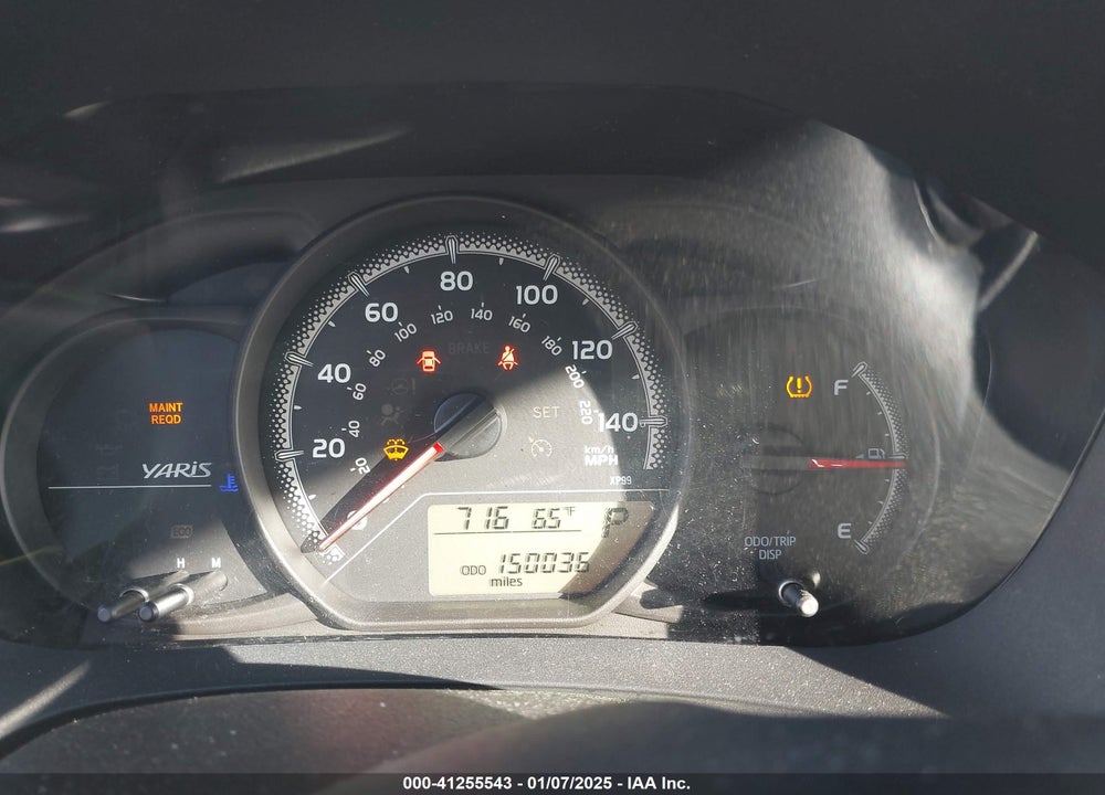 2015 TOYOTA YARIS L VIN: VNKKTUD34FA042256