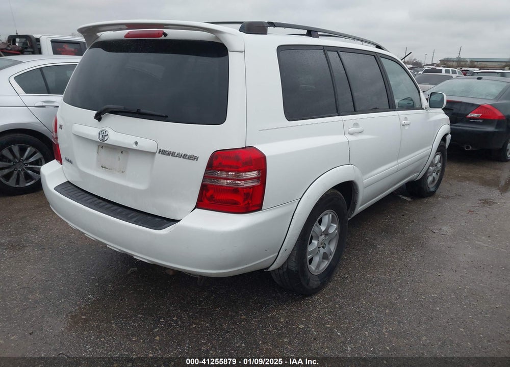2003 TOYOTA HIGHLANDER LIMITED V6 VIN: JTEGF21A530095476
