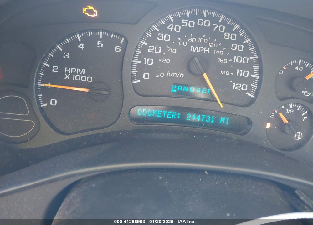 2003 CHEVROLET AVALANCHE 1500 VIN: 3GNEK13T53G133517