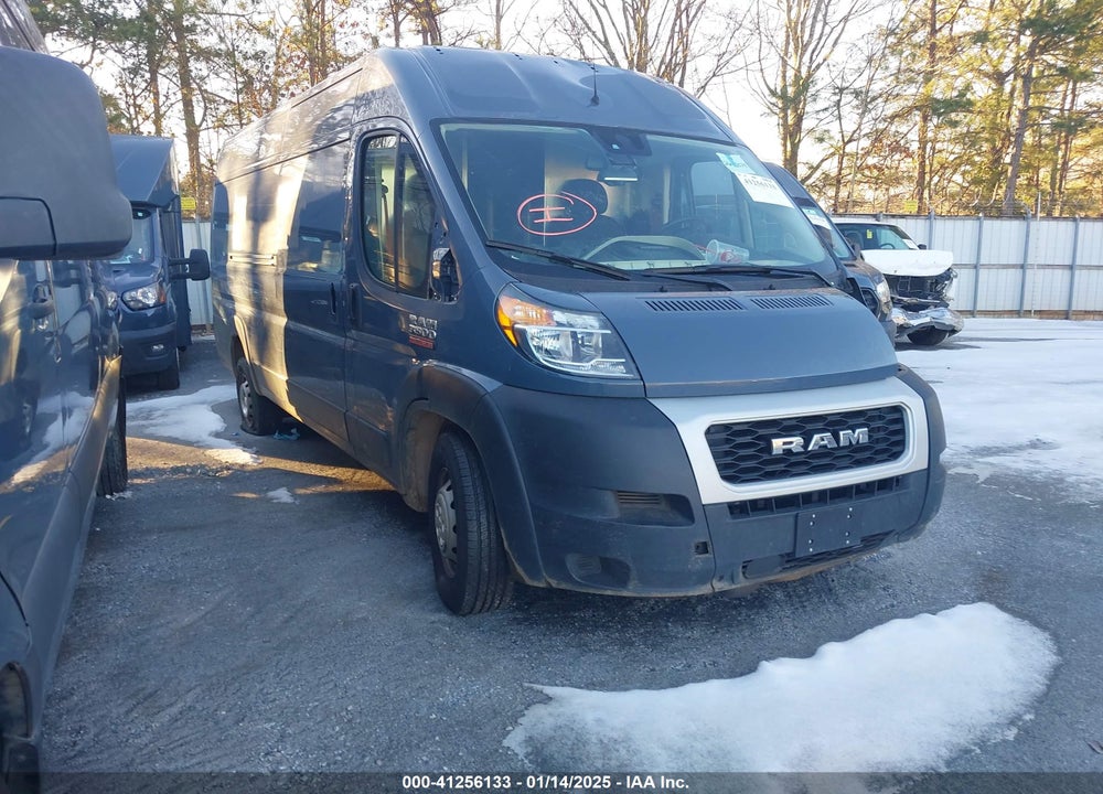 2021 RAM PROMASTER 3500 CARGO VAN HIGH ROOF 159 WB EXT VIN: 3C6MRVJG2ME549638