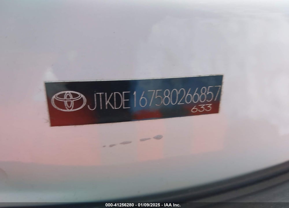 2008 SCION TC VIN: JTKDE167580266857