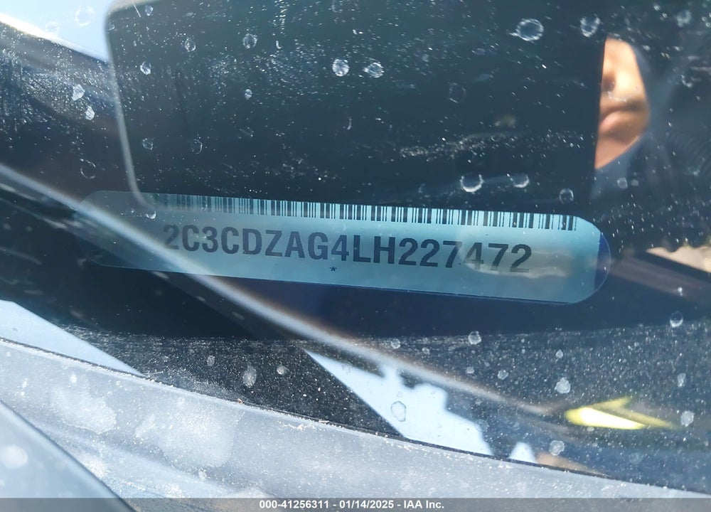 2020 DODGE CHALLENGER VIN: 2C3CDZAG4LH227472