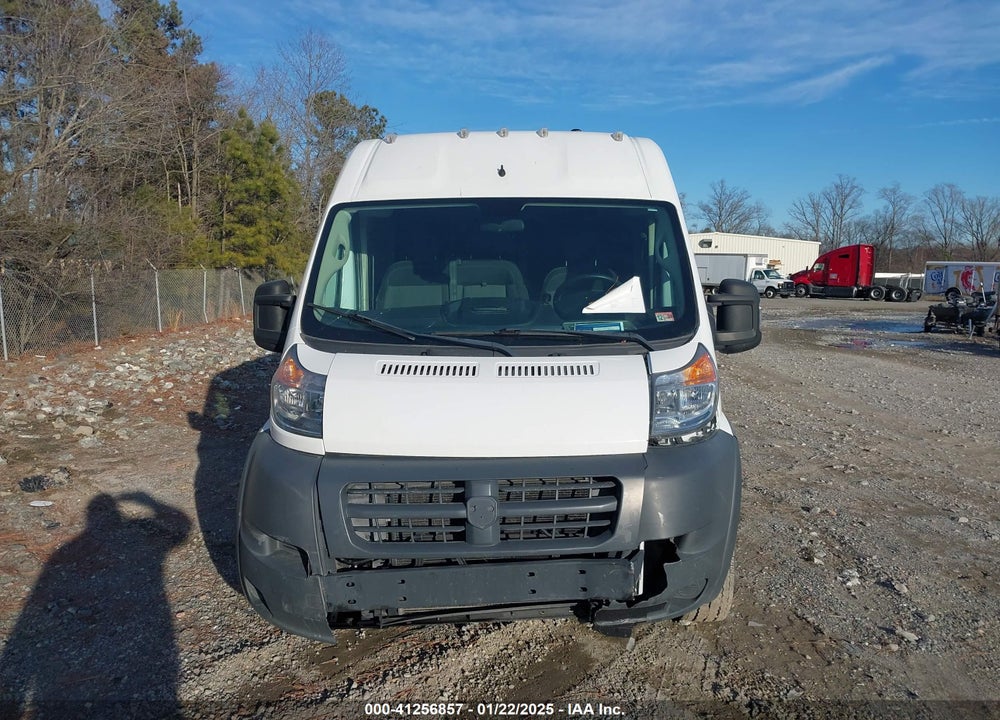 2018 RAM PROMASTER 3500 CARGO VAN HIGH ROOF 159 WB EXT VIN: 3C6URVJG3JE150894