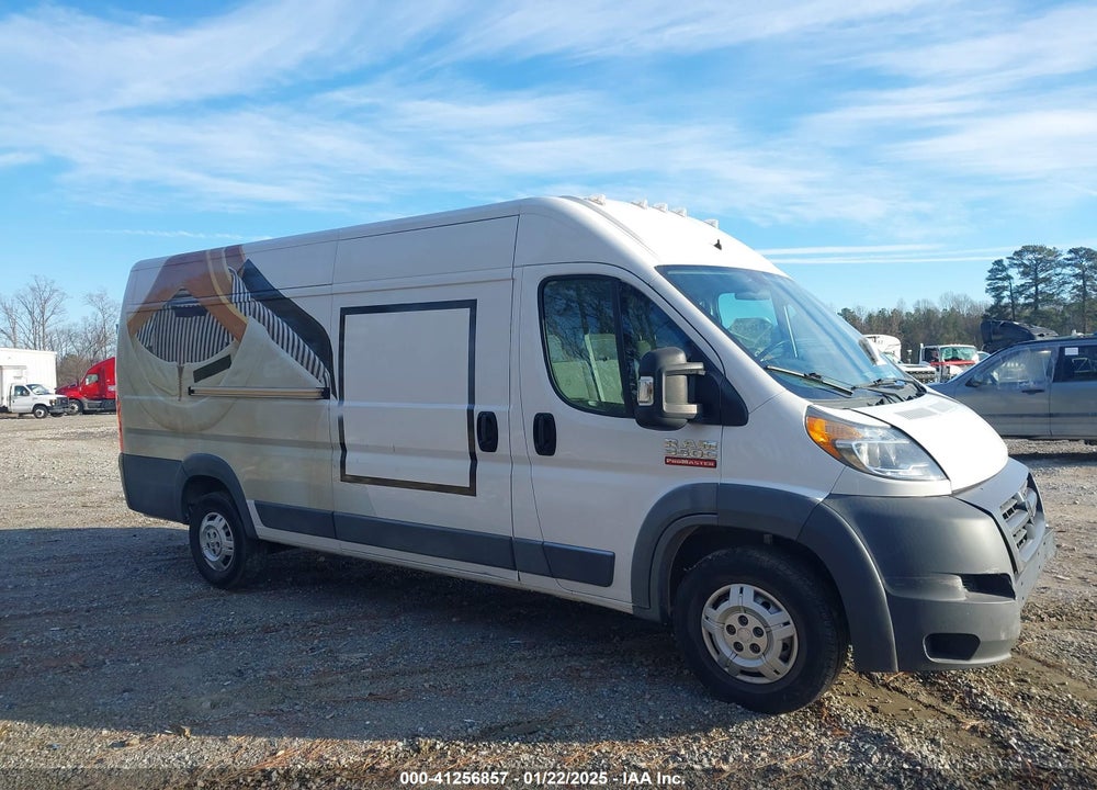 2018 RAM PROMASTER 3500 CARGO VAN HIGH ROOF 159 WB EXT VIN: 3C6URVJG3JE150894