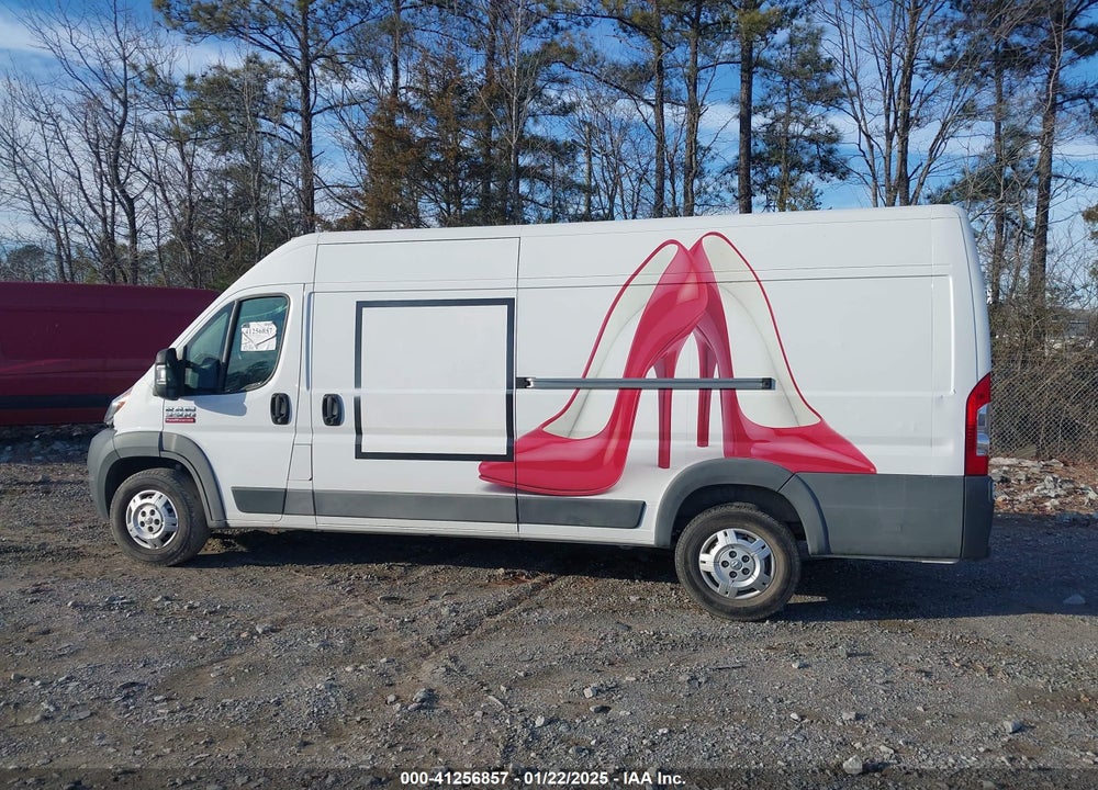 2018 RAM PROMASTER 3500 CARGO VAN HIGH ROOF 159 WB EXT VIN: 3C6URVJG3JE150894