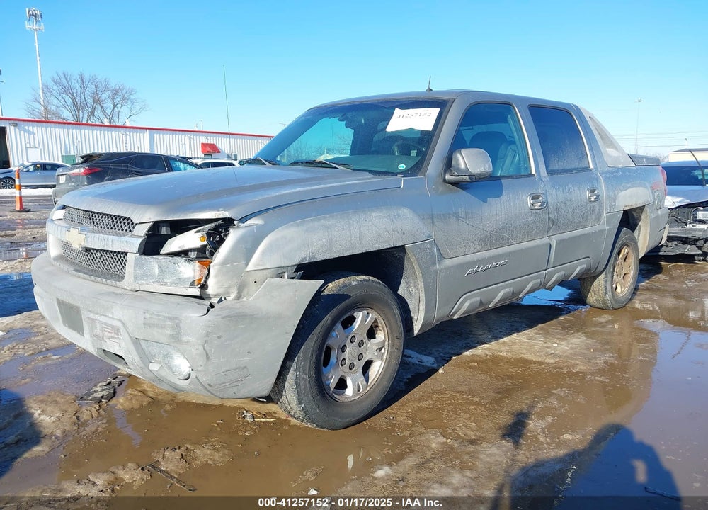 2002 CHEVROLET AVALANCHE 1500 VIN: 3GNEK13T52G229615