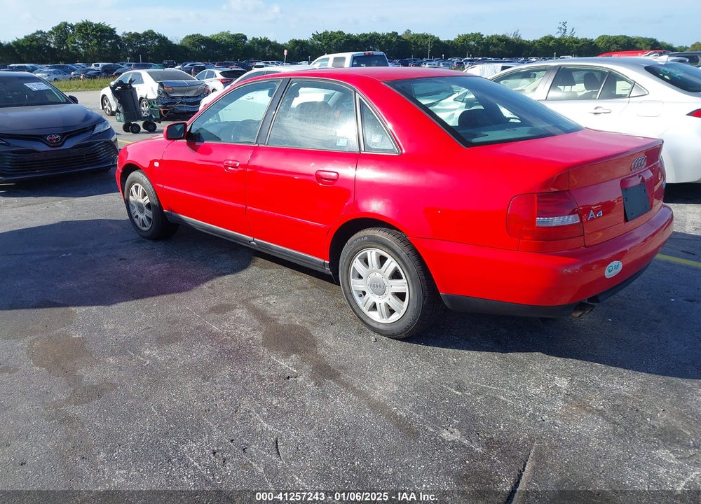 2001 AUDI A4 1.8 T VIN: WAUDC68D31A152754