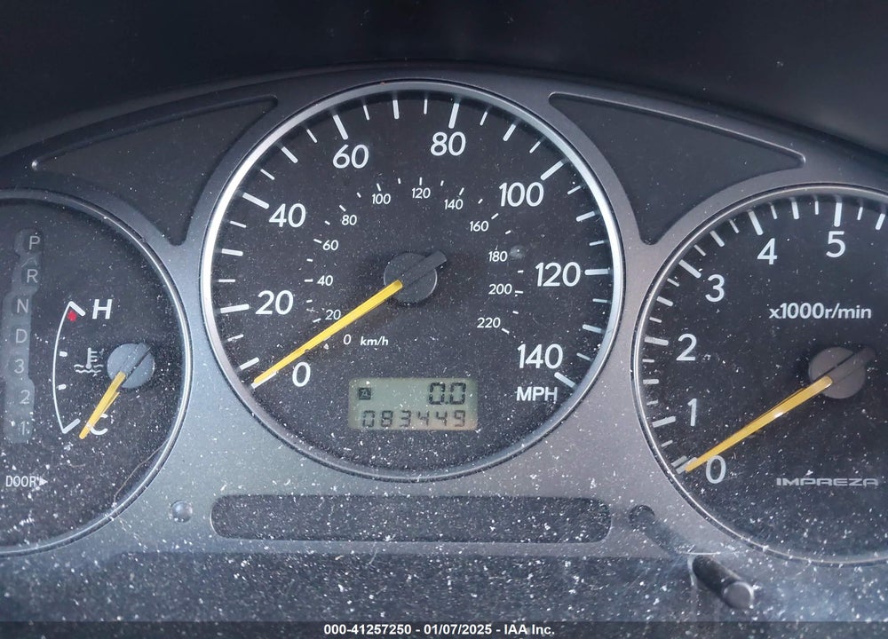 2003 SUBARU IMPREZA WRX VIN: JF1GG29603H805280
