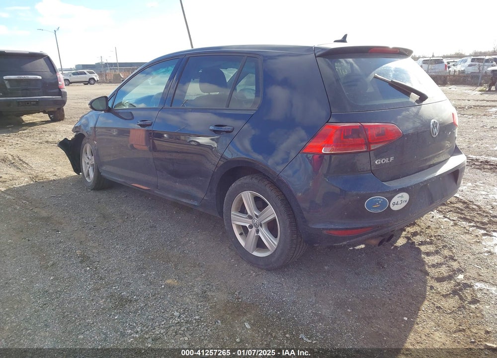 2017 VOLKSWAGEN GOLF VIN: 3VW217AU2HM009028
