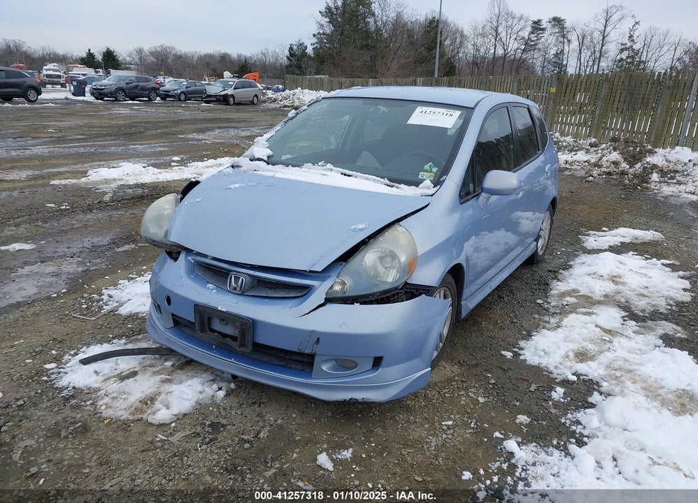2008 HONDA FIT SPORT VIN: JHMGD37638S041011