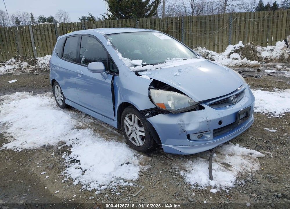 2008 HONDA FIT SPORT VIN: JHMGD37638S041011