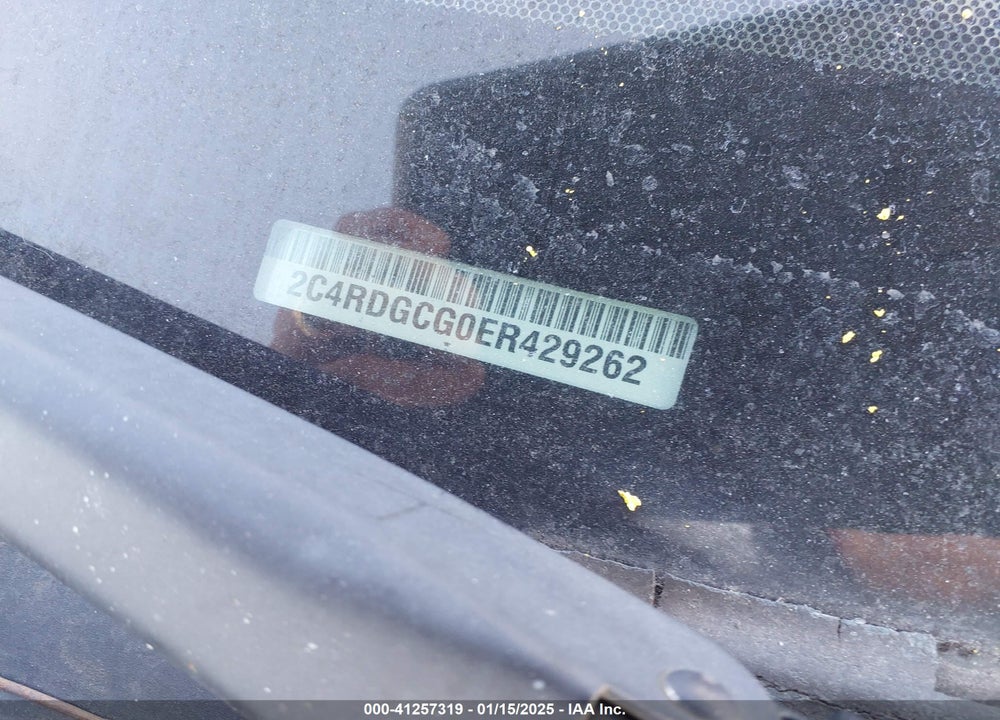 2014 DODGE GRAND CARAVAN SXT VIN: 2C4RDGCG0ER429262