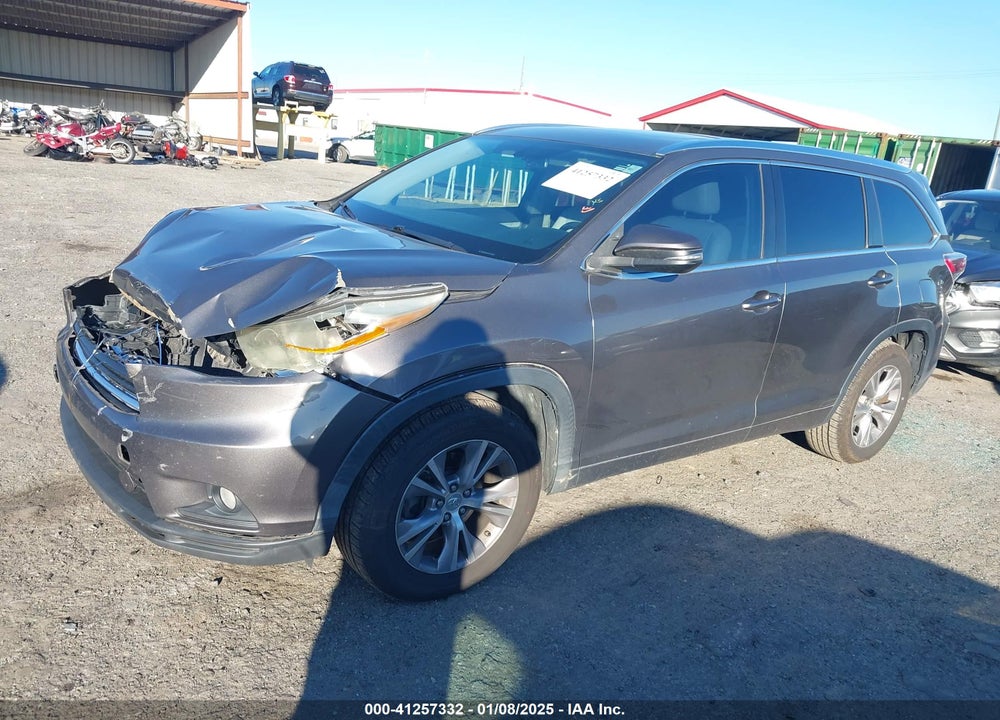 2015 TOYOTA HIGHLANDER XLE V6 VIN: 5TDKKRFH1FS117967