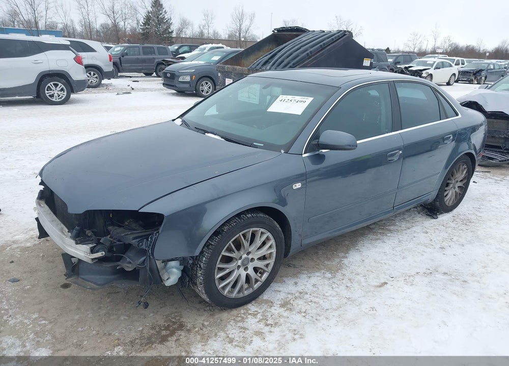 2008 AUDI A4 VIN: WAUDF78E78A161148