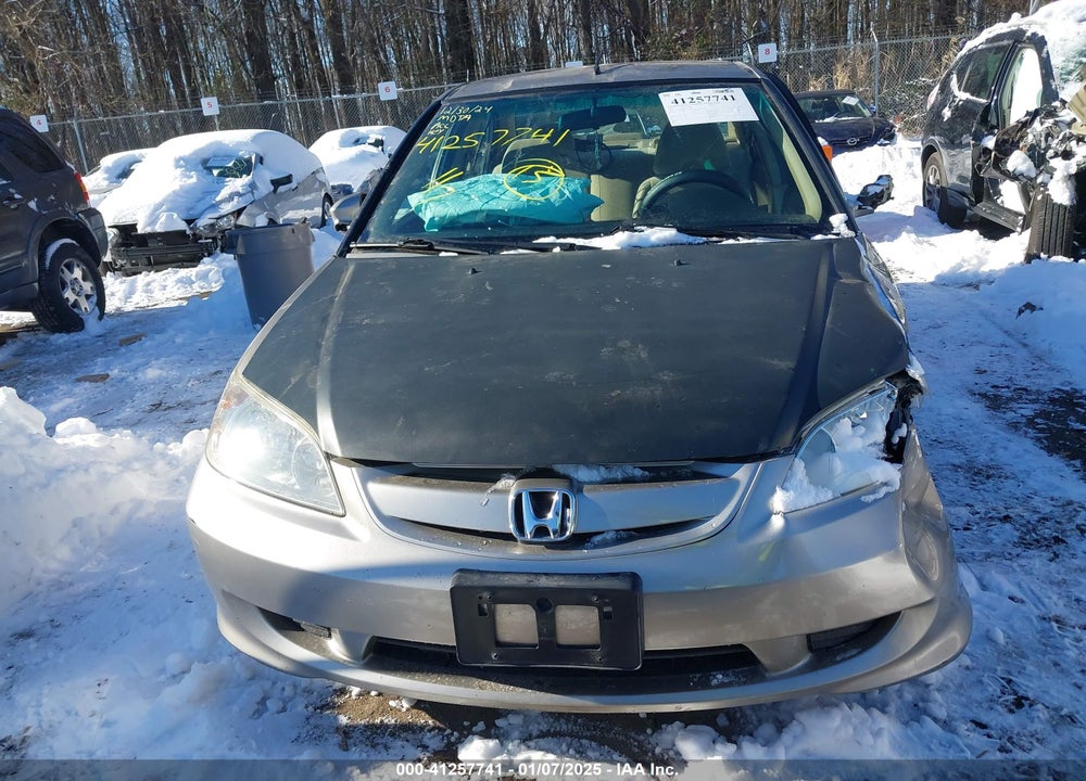 2005 HONDA CIVIC HYBRID VIN: JHMES96685S017882